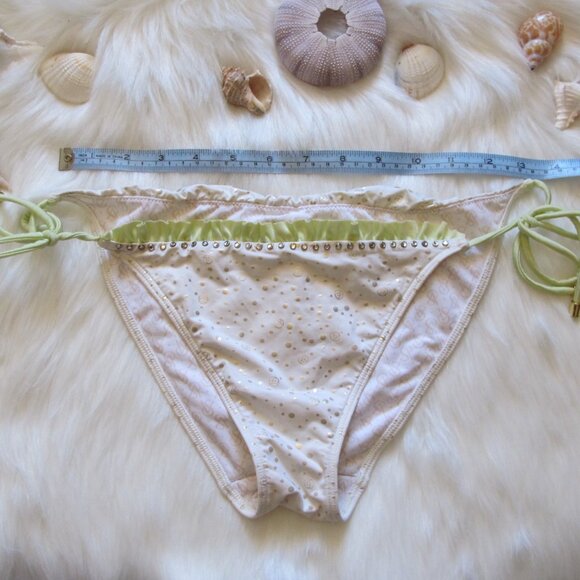 VS | String Bikini Bottom with Rhinestone and Gold - Picture 6 of 10